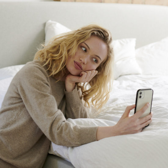 young woman taking a selfie