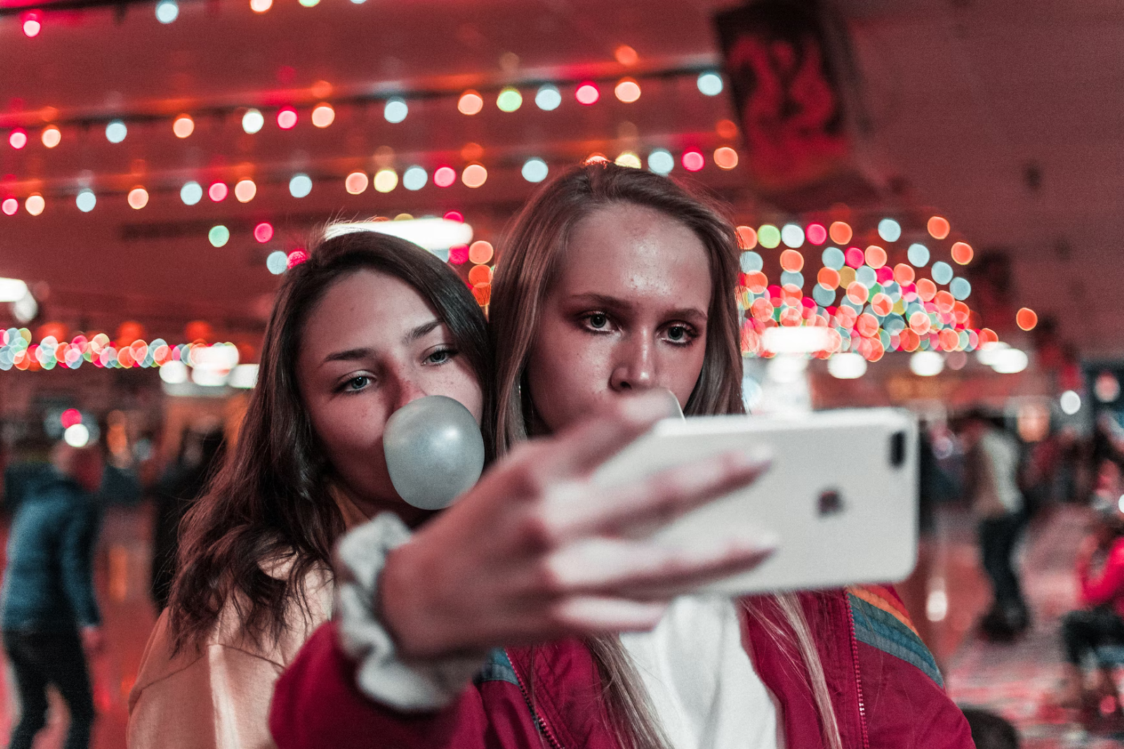 Person holding a smartphone 